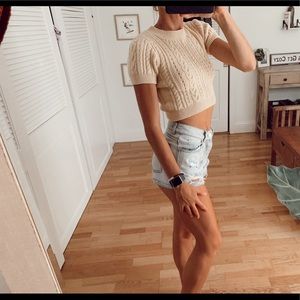 Free people sweater crop top. NWOT